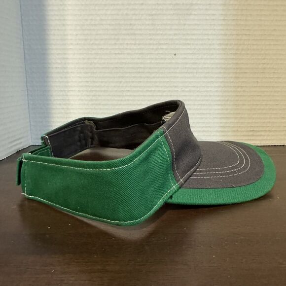 Hurst Farm Supply Golf Visor Adjustable Hook & Loop Strap Hat Gray Green Farm - Picture 3 of 11